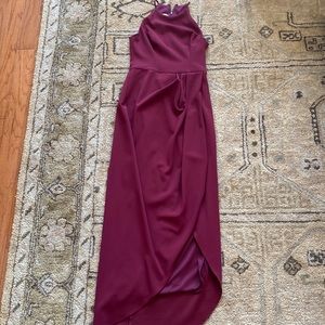 BHLDN Marceau crepe Dress in Bordeaux